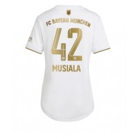 Bayern Munich Jamal Musiala #42 Fotballklær Bortedrakt Dame 2022-23 Kortermet